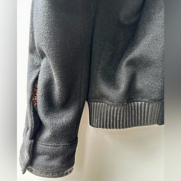 EUC MISSANI Le Collezioni Cashmere Blend Leather Trim Jacket, size XL - Picture 14 of 15